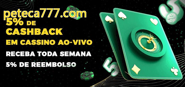 Promoções do cassino ao Vivo peteca777.com